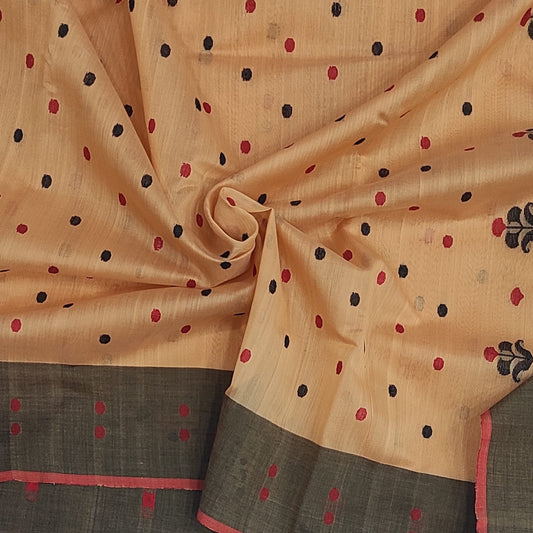 Chanderi Designer Silk Cotton Saree A207 - ArtsyIndia