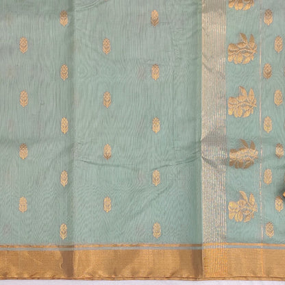 Chanderi Silk Cotton Saree A140 - Artsy India