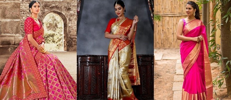 Various Traditional sarees from India - ArtsyIndia