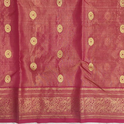 Chanderi Katan Tissue Saree A157 - ArtsyIndia