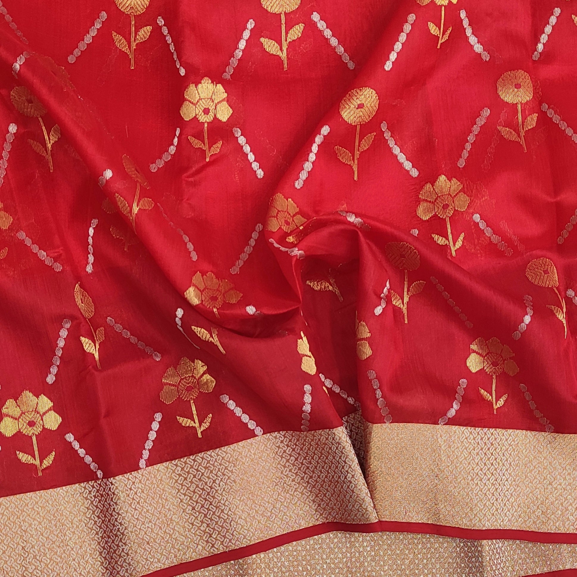 No Chanderi Handloom Nakshi Boder Saree at Rs 5999 in Chanderi | ID:  20736401097