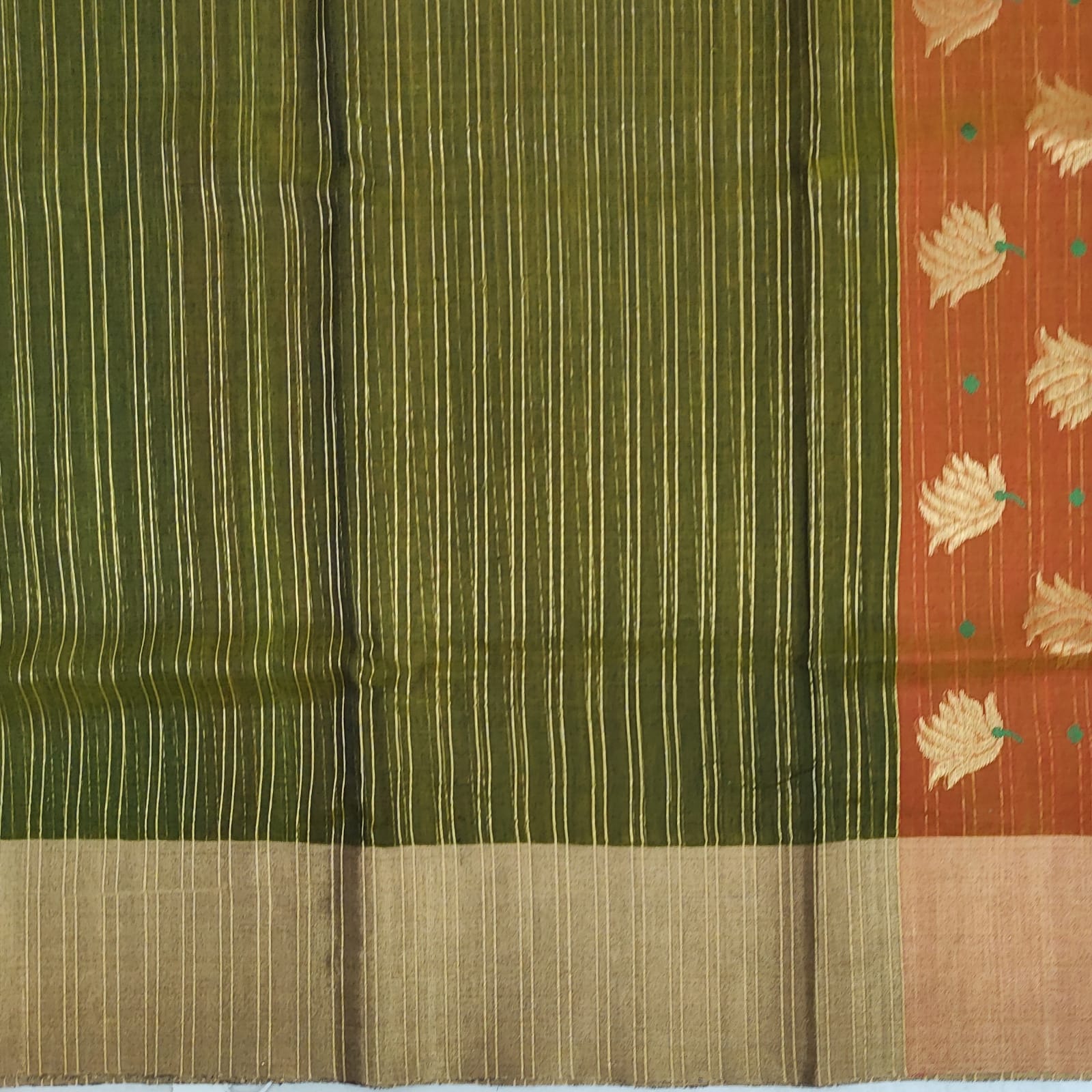 Chanderi Silk Cotton Saree A153 - Artsy India