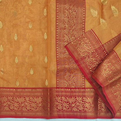 Chanderi Tissue Silk Saree OP01 - ArtsyIndia