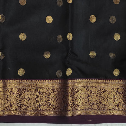 Traditional Chanderi Katan Silk Saree A180 - ArtsyIndia